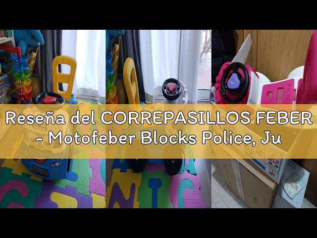 Vídeo relacionado con CORREPASILLOS FEBER - Motofeber Blocks Police, Juego 3 en 1 y temática policía, Incluye Corre pasillos con Panel de encajables y 10 Bloques de Figuras geométricas, Famosa (800013222)