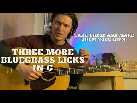 Three More Bluegrass Licks in G