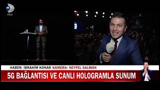 Here is the first hologram TV interview with 5G #ibrahimkonar