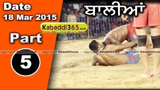 Balian (sangrur) Kabaddi Tournament 18 Mar 2015 Part 1 by Kabaddi365.com