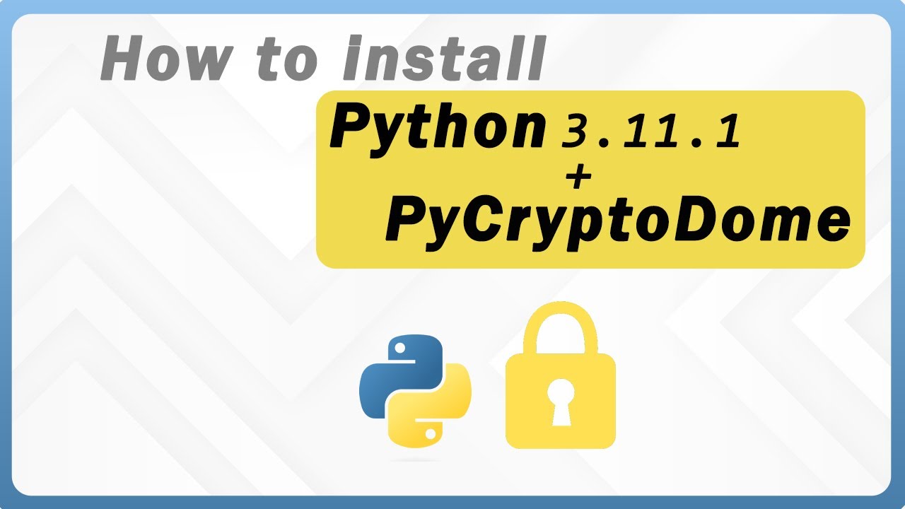 How To Install PyCryptodome( Crypto ) for Python 3.11.1 [ 2023 Update ] | Python Tutorials
