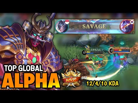 ALPHA BEST BUILD 2022 | TOP GLOBAL ALPHA GAMEPLAY | MOBILE LEGENDS ✓