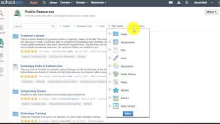 Accessing Resources in Schoology