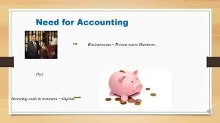 ACCOUNTING   NEED  -   EXPLAINED  IN ENGLISH AND IN TAMIL FOR U STUDENTS
