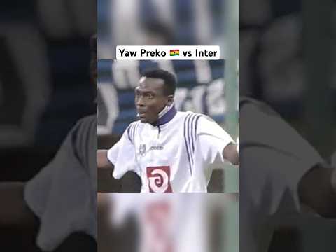 Yaw Preko 🇬🇭 vs Inter in 1997 🔥 #ghana #africa #africanfootball #football #ghanafootball #soccer