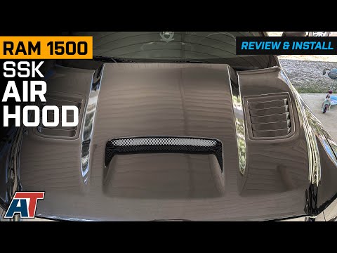 2019-2024 RAM 1500 SSK Style Ram Air Hood; Unpainted Review & Install