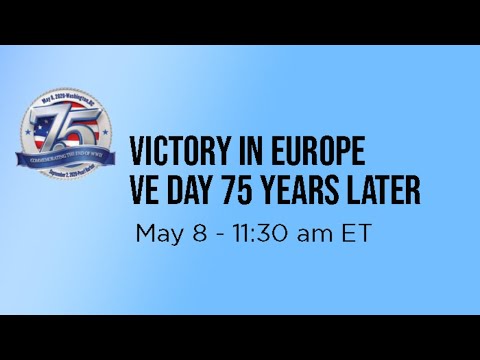 Victory in Europe - VE Day 75 years later