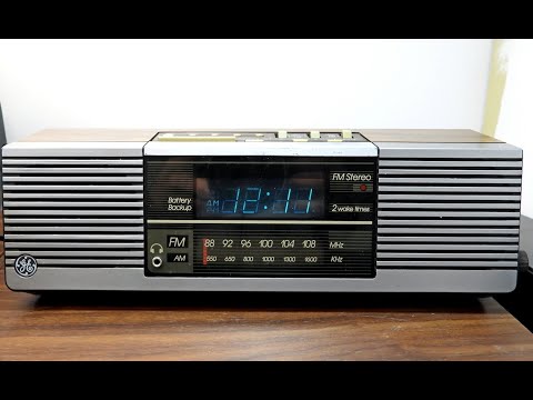 GE Stereo Fluorescent Clock Radio Test and Service