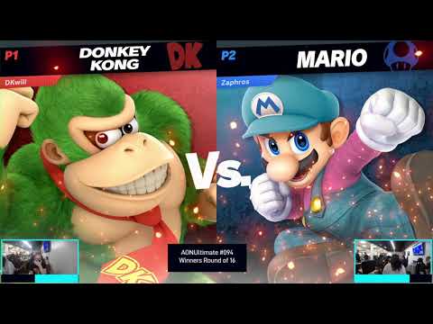 Zaphros (Mario) vs DKWill (Donkey Kong) | AONUltimate #094 Winners Round of 16