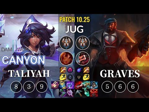 DWG Canyon Taliyah vs Graves Jungle - KR Patch 10.25