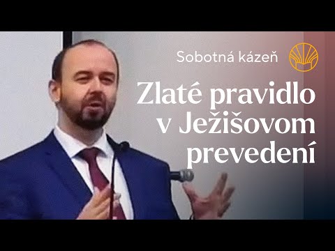 📖 Zlaté pravidlo v Ježišovom prevedení • Pavel Moudrý • Sobotná kázeň 20. 12. 2025