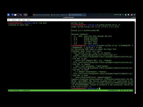GitLab 11.4.7 CE Authenticated Remote Code Execution
