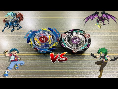 Genesis Valtryek .6V.Rb vs Kinetic Satomb .2G.Lp | Valt vs Silas | Beyblade Burst Evolution