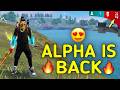 SOLO VS SQUAD ALPHA IS BACK INSANE GAMEPLAY IS BACK AGAIN 90 HEADSHOT INTEL I5