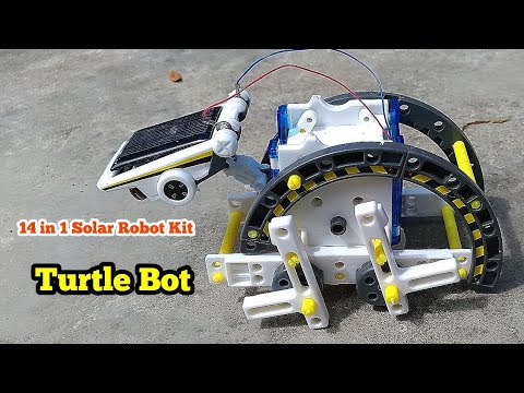 Part1  : Turtle Bot Assembly: 14 in 1 Solar Robot Educational Toy Kit: How to Aasemblage / Level1