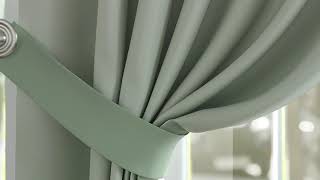 Комплект штор «Элдинс (зеленый)» — видео о товаре