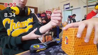 (PR) 8.70 official 3x3 average (finally sub9 but still not that good)