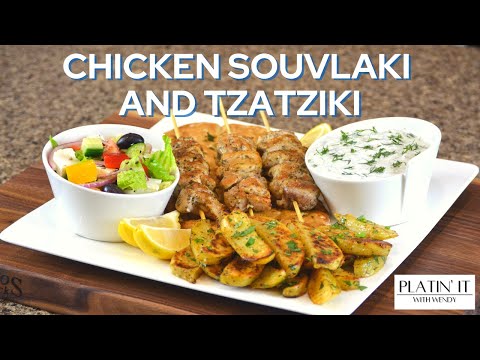 My ULTIMATE Greek Chicken Souvlaki with Tzatziki | Low Calorie Favourites