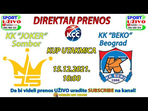KK "JOKER" - KK "BEKO"  KUP KSS DRUGI STEPEN - 15.12.2021. 85-77  PRENOŠENO UŽIVO