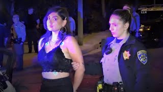 Girl Crashes into House, Arrested for DUI / Los Angeles, California 11.25.21 @randysr18