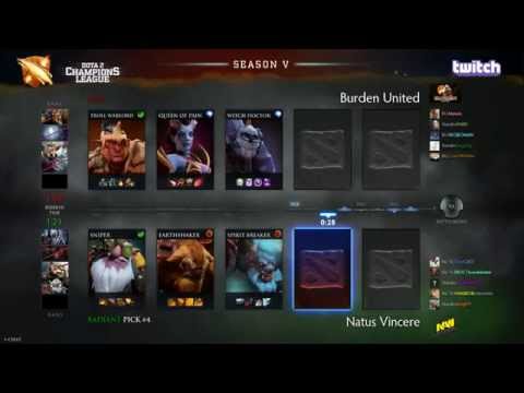 Na'Vi vs Burden Game 1 - Dota 2 Champions League Groupstage - @Sheevergaming @AdmiralBulldog