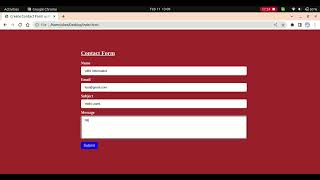 Create Contact Form using HTML and CSS #html #css #coding #code