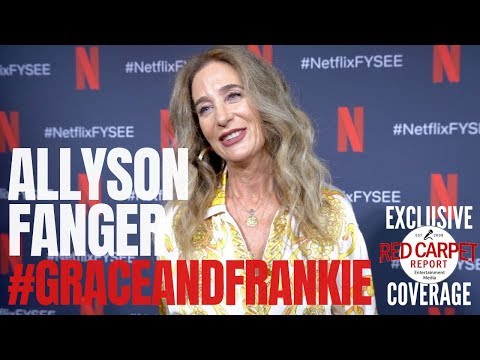 Allyson Fanger #GraceandFrankie interviewed at Netflix FYSEE Costume Designers Press Day
