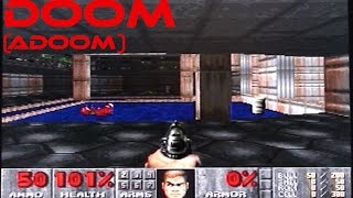 Doom (ADoom) playing (badly) on an Amiga 1200 (68060)