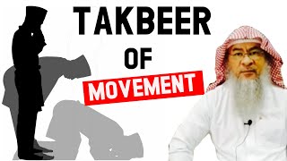 Is salah VALID behind imam who says takbir of movement AFTER he has reached the next position?