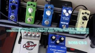 Video thumbnail for Wampler Ego Mini VS BOSS CS-2 VS Marshall ED-1 by LucasZ  Guitar