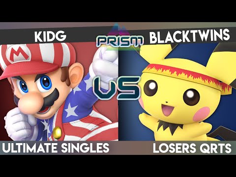 PRISM 185 - KidG (Mario) vs. Blacktwins (Pichu) - Losers Quarters - Smash Ultimate Singles