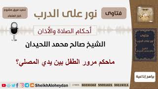 ماحكم مرور الطفل بين يدي المصلي؟ الشيخ اللحيدان - مشروع كبار العلماء image