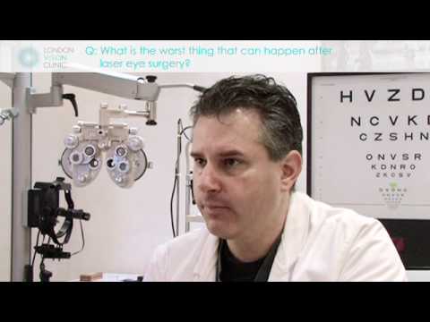 What is the worst thing that can happen after laser eye surgery?
