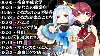 かなたとマリンのマイクラ雑談【天音かなた / 宝鐘マリン /ホロライブ切り抜き】