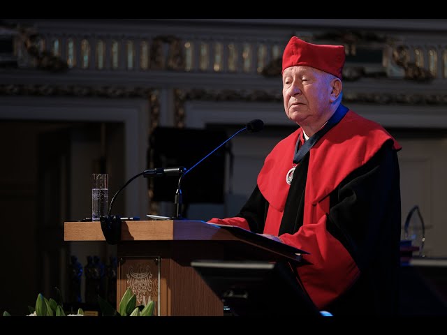 Przemówienie prof. Michała Karońskiego z okazji przyznania mu wyróżnienia Palmae Universitatis Studiorum Posnaniensis