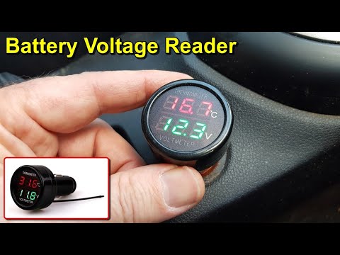 Car Battery Voltage and Temperature Reader