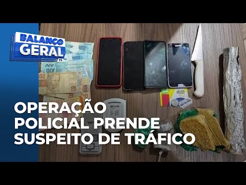 Polícia prende suspeito de tráfico durante operação em Paranacity; drogas também foram apreendidas