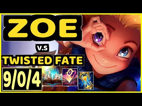 DOVE (ZOE) vs TWISTED FATE - 9/0/4 KDA MID CHALLENGER GAMEPLAY - KR