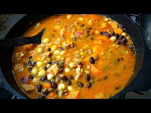 Guiso de Lentejas, Porotos Negros, Garbanzos y Bondiola (nueva versión) | Anota Los Ingredientes