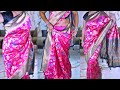 Silk Saree Wearing Perfect Hip Pleats How To Wear Saree For Beginners