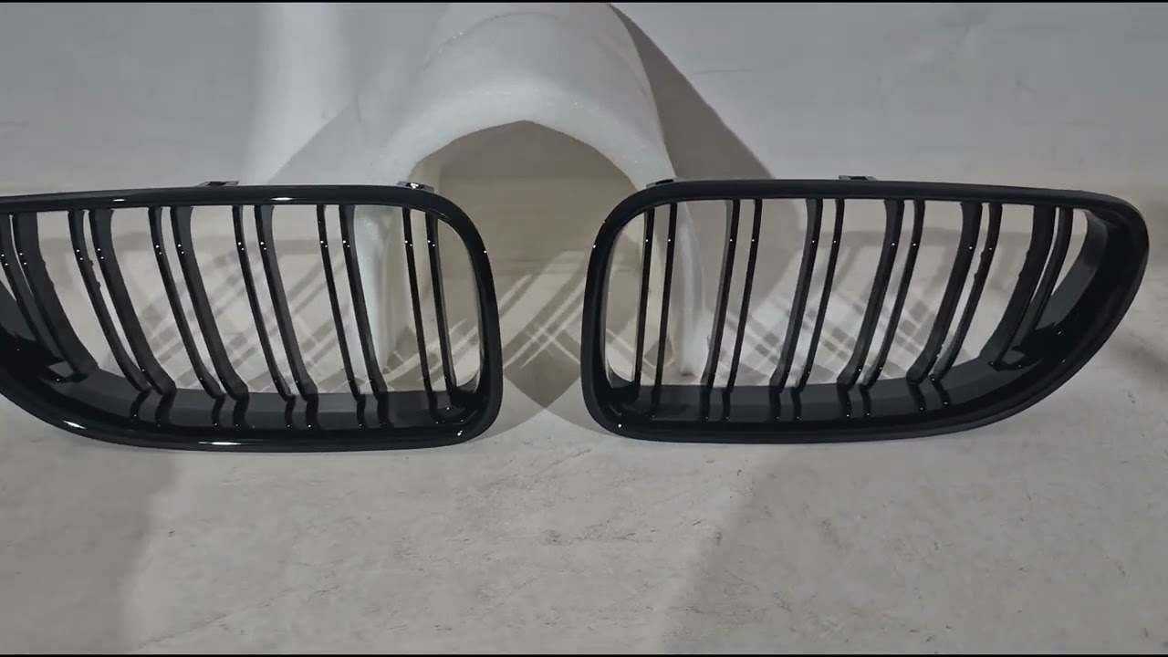 BMW 6 серия F12/F13/F06 2011-2018 гг. Ноздри M-Look (Черный Глянец) Video 1