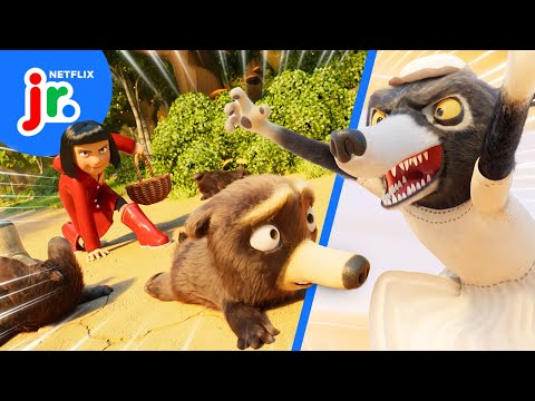 Der große Märchenkampf: Rotkäppchen gegen Wolf! 🐺 Die 7 Bären | Netflix Jr.