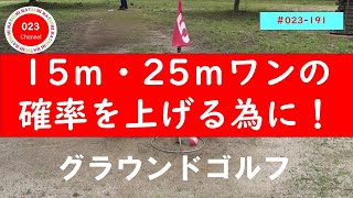 【グラウンドゴルフ】（#023-191）　「15ｍ・25ｍのホールインワンの確率を上げる為に！」