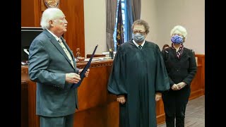 WATCH NOW: Senior Porter County Superior Court Judge Roger Bradford receives Sagamore of the Wabash