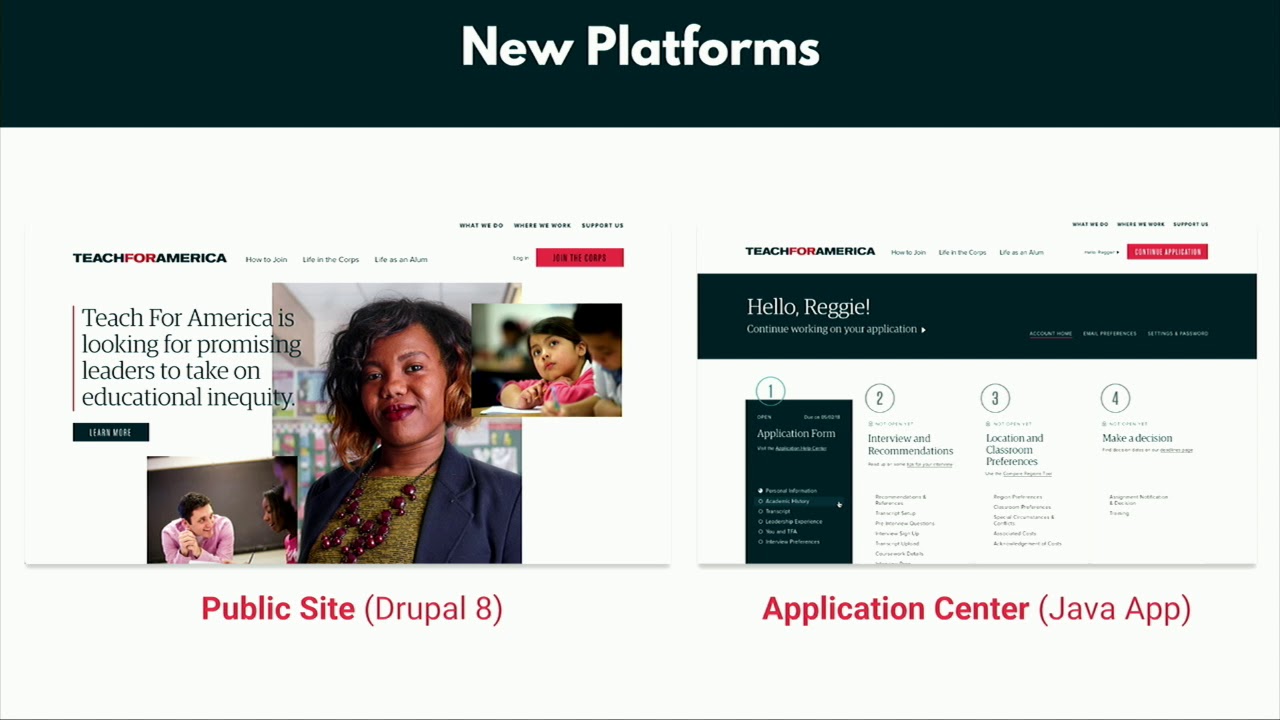 DrupalCon Seattle 2019: Personalizing the Teach for America applicant journey