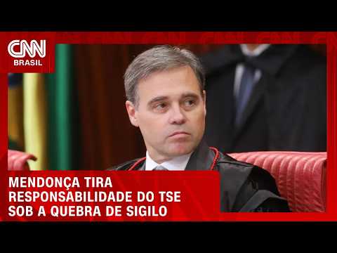 Mendonça: TSE não é garantidor de desafio de sigilo | CNN PRIME TIME