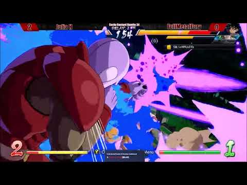 -DBFZ- Juila Han (Hit/AGohan/GTGoku) vs FullMetalFury (Nappa/GTGoku/Broly) Kumite 34