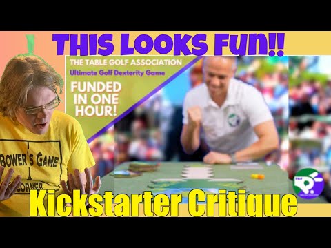 Table Golf Association - Kickstarter Critique Review