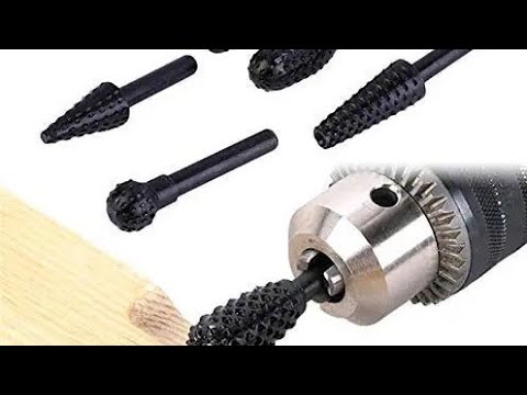 High Speed Steel Burr Drill Bit Set Wood Carving Rasps for Dremel Shank Burs Tools Cutting Tool