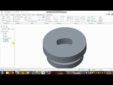 Creo Revolve Feature | Tutorial for Beginners | Creo Parametric 3.0 | Creo 5.0